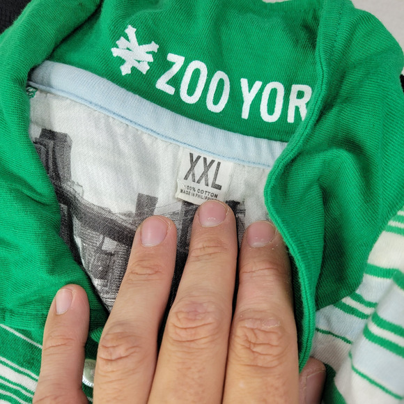 Vintage Mens Shirts Lot 2XL Button Up Casual Y2k Ben Sherman Zoo York Chaps Camo - Picture 13 of 16